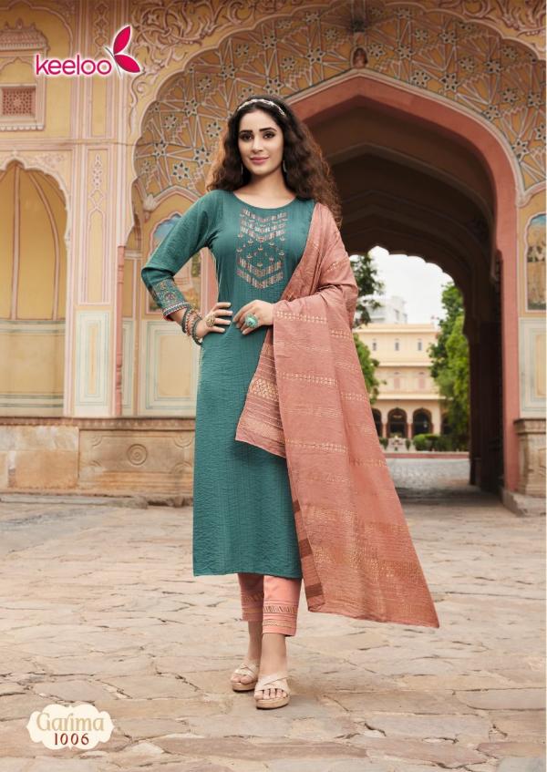  Keeloo Garima Cotton Slub Viscose Designer Readymade  Collection 